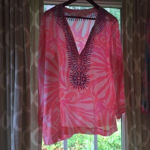 Lilly pulitzer tunic size xl